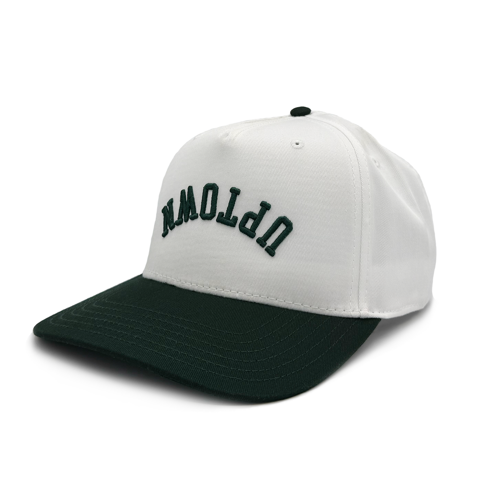 Upside Down Uptown Hat White and Green