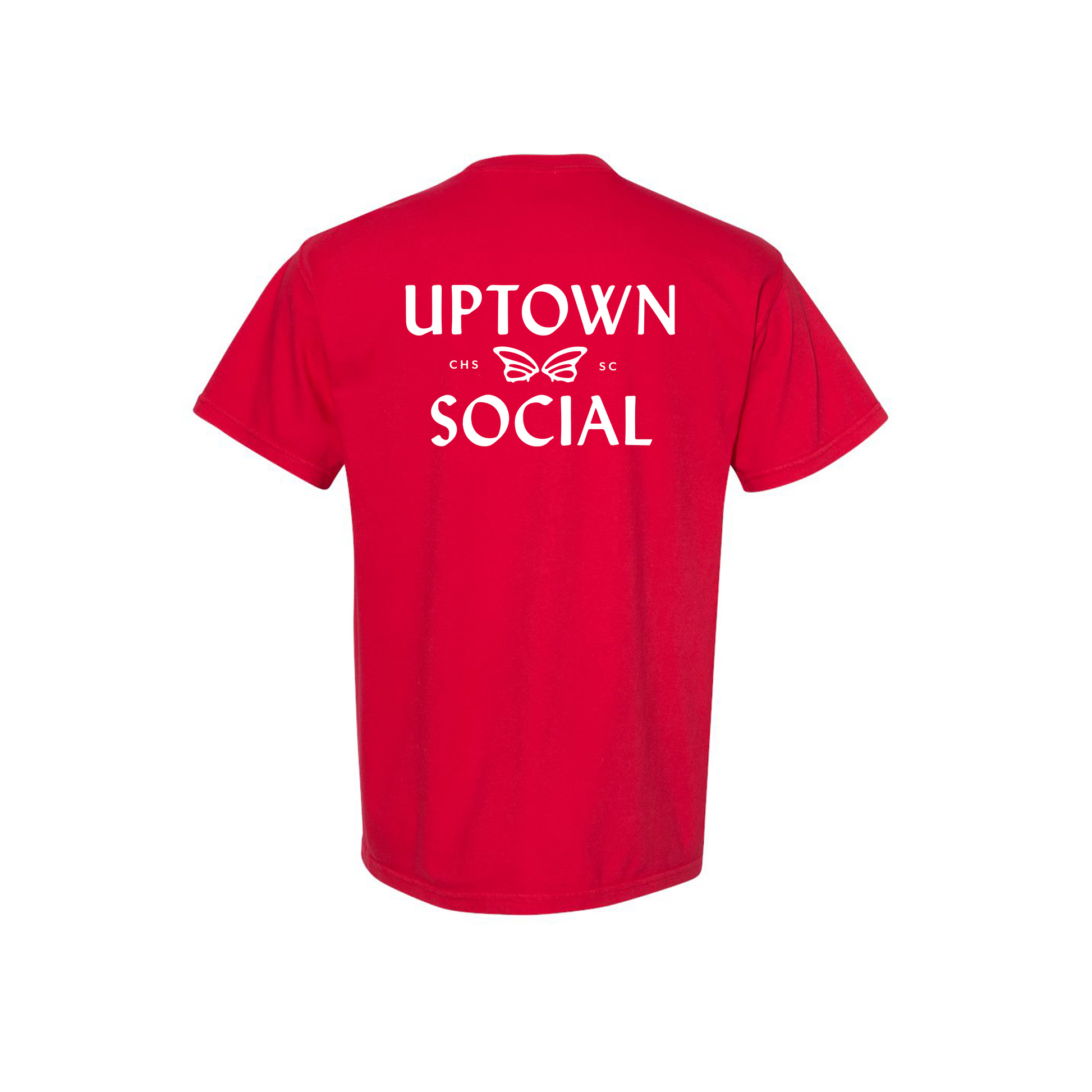 Collegiate Uptown Social Tee Red